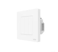 Interruptor de luz inteligente para Moes Star Ring Series para Tuya para zigbee, botón táctil montado en la pared con control remoto RF, construcción de PC, acabado blanco (3 bandas blancas)