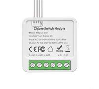 Interruptor de luz inteligente, para ZigBee para Tuya Smart Switch 10A 2/3/4 Gang Módulo de automatización del hogar con control de vía de 2 vías para el hogar, interruptores de tres vías