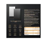 Interruptor de Luz Inteligente Tuya con Regulador de Intensidad, WiFi, Estándar Estadounidense, 1 Vía, Ajuste de Brillo, Control Remoto por Voz