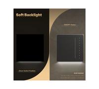 Interruptor de Luz Inteligente Tuya con Regulador de Intensidad, WiFi, Estándar UE, 1 Vía, Control Remoto por Voz y Ajuste de Brillo Mediante