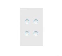 Interruptor de luz inteligente WiFi Matter Protocolo Control de aplicación Temporizador programado Asistente de voz Compatible con Tuya para Alexa Placa de pared de 1 banda (4)