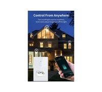 Interruptor de Luz Inteligente WiFi Tuya con Interruptor de Pared Táctil, Control Remoto Mediante la Aplicación Life para Alexa y Home, A