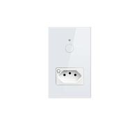 Interruptor de Luz Inteligente WiFi Tuya con Interruptor de Pared Táctil, Control Remoto Mediante la Aplicación Life para Alexa y Home, B