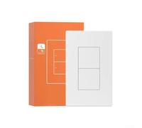 Interruptor de luz inteligente Zigbee, controlador de pared de cable neutro, funciona con Alexa y para aplicación ewelink para automatización del hogar (2 bandas)