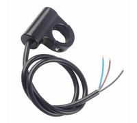 Interruptor de Luz, Interruptor de Manillar Universal Resistente a la Intemperie, Negro, Interruptor de Luz de Freno, Luz de Peligro para Faro Antiniebla (Pulsador autoblocante