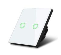 Interruptor de luz Maclean táctil doble LED resistente al agua MCE704W
