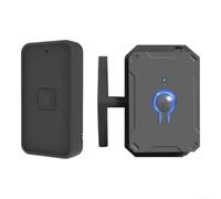 Interruptor de luz operado a distancia con carga USB y soporte de adherencia fuerte para un uso sin esfuerzo en cualquier habitación (1 llave negra)