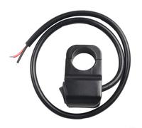 Interruptor de luz para manillar de motocicleta de 12 V para faro antiniebla, control de encendido y apagado, compatible con empuñaduras de 22 mm y 23 mm para negro 10a 120 W para circuito de
