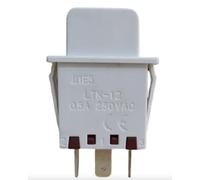 Interruptor de luz pulsador normalmente cerrado NC BOSCH 000607217 LTK-12 blanco 0,5 A 250 V - Compatible Refrigerador Congelador Gabinete de Vino Siemens Neff