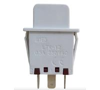 Interruptor de Luz Pulsador Normalmente Cerrado NC BOSCH 00607217 LTK-12 Blanco 0.5A 250V - Compatible con Refrigerador Congelador Armario para Vino Siemens Neff