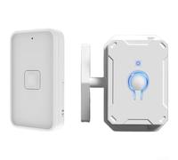 Interruptor de luz remoto inalámbrico, controlador inteligente RF433, no necesita cableado para iluminación del hogar, transmisor adhesivo fácil de instalar con batería de larga duración (blanco/negro