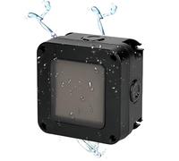 Interruptor de luz resistente a la intemperie, IP66, resistente al agua, doble interruptor con película de silicona impermeable, 16 A 250 V, interruptor exterior para exterior, jardín, balcón