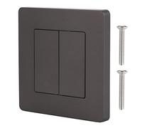 Interruptor de Luz Smart Zigbee 2 Gang, Panel de Control Dual con Atenuación, Temporizador, Blanco AC100-240V - Control Remoto, Función de Reversión, Ideal para Hogar Inteligen (Tipo 2)