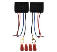 Interruptor de luz táctil 220V Dimmer 2pcs EU Negro 220V Touch Light