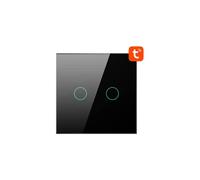 Interruptor de luz táctil WiFi Avatto Dual TUYA TS02-EU-B2