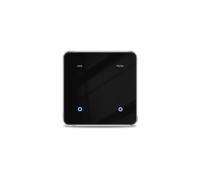Interruptor de Luz Zigbee DIY con Panel Táctil Negro, Compatible con la Aplicación Tuya Life, 2 Interruptores.