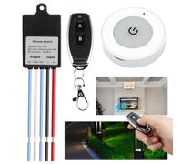 Interruptor de mando a distancia, 12 V, con mando a distancia, 433 MHz, interruptor de luz inalámbrico, resistente al agua, 5 V/12 V/24 V, relé inalámbrico, interruptor para puertas de garaje, luces