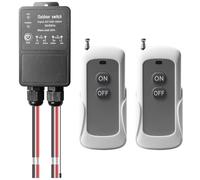 Interruptor de mando a distancia, 230 V, CA 100 V ~ 240 V, 30 A, interruptor remoto de 300 m de largo alcance, con 2 mandos a distancia para puertas de garaje, motocicletas, alarma antirrobo