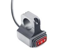 Interruptor de manillar a prueba de agua de 12V 16A para faros de motocicleta ATV Encienda y apague la luz de cruce Control compatible con sistemas de cableado de motocicletas automotrices(FZ2778-Red)