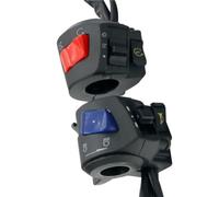 Interruptor De Manillar Comandi Manubrio Moto Lato Sinistro E Destro Controller Universale Para Fendinebbia, Clacson, Indicatori Di Direzione E Avviamento Elettrico