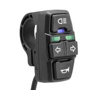 Interruptor De Manillar Controlador De Luces Motocicletas Para Bicicleta Eléctrica Universal De 36V, Interruptor De Encendido/apagado 3 En 1 Bocina De Señal De Giro Para Faro