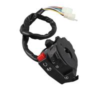 Interruptor de Manillar de 22 Mm, 9 Pines, 8 Cables Aptos para 200 Cc, 250 Cc, para Moto de Cross, Quad, Motocicleta, ATV, Interruptores de Botón Automotriz, 6 Botones de Inicio,