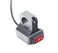 Interruptor de manillar de ATV de motocicleta de 12V 16A Waterpustre compatible con los faros delanteros en los controles apagados para Motolovee y modelos similares(Fz2778-rojo)
