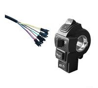 Interruptor de manillar de bicicleta eléctrica para intermitente, faro delantero para bocina, botón de luz ABS impermeable para scooter, 22,5 mm (B)