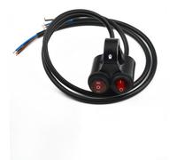 Interruptor de manillar de doble botón de 7/8 pulgadas de 22 mm para ATV Motocicleta Faro antiniebla Encendido Apagado DC 12V Marco de aleación de aluminio