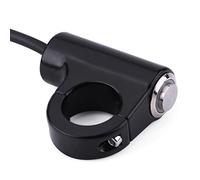 Interruptor de Manillar de Motocicleta a Prueba de Agua, Interruptor de Montaje de Manillar de Motocicleta de 22 Mm Botón Pulsador Faros Delanteros Freno Luces Antiniebla (Botón de autobloqueo tipo