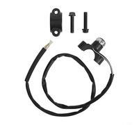 Interruptor de manillar de motocicleta de 12 V, botón pulsador de 22 mm con acción de bloqueo para luces de motocicleta y enchufes de dispositivos, color negro