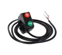 Interruptor de manillar de motocicleta de 22mm, interruptor de Control de faro de bocina de 3 cables ABS Universal para motocicleta, bicicleta eléctrica y Scooter