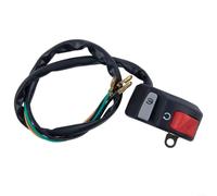Interruptor de manillar de motocicleta de 7/8 pulgadas, botón de arranque y control de encendido/apagado de faros antiniebla para ATV Dirt para bicicleta, scooter, moto de nieve, accesorio de