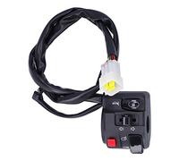 Interruptor de Manillar de Motocicleta, Interruptor de Montaje de Manillar de Motocicleta de 7/8", LED Eléctrico de Encendido/apagado con Botón, Botón de Bocina, Faro, Señal de Controlador