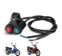 Interruptor De Manillar De Motocicleta, Interruptores De Botón Doble Para Motocicleta Interruptor De Botón De Luces Antiniebla Y Freno De Faros De Motocicleta Para Manillar De 22 MM 7/8 Pulgadas (D)