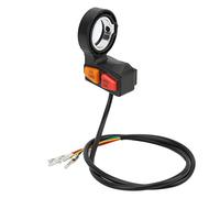 Interruptor de manillar de scooter eléctrico, control Eco Turbo de doble accionamiento con botones rojos naranja a prueba de Ipx4, cable de 58 cm, para ATV, scooter, todoterreno
