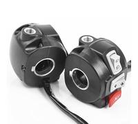 Interruptor de manillar de triciclo eléctrico con carcasa de plástico ABS resistente al calor, soporta agujero de instalación de 22 mm y controla los faros y las luces intermitentes (faro derecho)