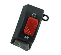 Interruptor de manillar for motocicleta de 7/8" (22 mm) con bocina antiniebla, interruptor de encendido/apagado, arranque y parada.