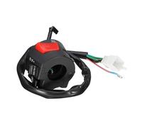 Interruptor De Manillar Interruptor Control Manillar Botón Pulsador Bocina Motocicleta Intermitentes Faros Delanteros Conector Arranque Eléctrico 12 V Y 7/8"