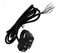 Interruptor De Manillar Interruptor De Motocicleta Control De Manillar Universal 36V E-Bike Moto Interruptor De Encendido/apagado Accesorios 3 En 1 Faro Bocina De Señal Giro