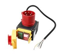 Interruptor de Máquina KOA7, Interruptor de Máquina Trifásico 400 V con Enchufe CEE, Control de Potencia con Inversor Fase & Cable 67CM, Conmutador Electromagnético con Clasificación IP54