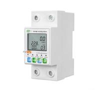 Interruptor de medidor de energía inteligente con comunicación Zigbee para aplicación Tuya, control remoto de encendido y apagado y visualización de parámetros eléctricos en tiempo real