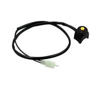 Interruptor De Motocicleta Arranque Universal Con Bocina Roja Para Motocicleta AT UTV Doble Deporte Para Manillares De 22 Mm(Yellow)