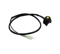 Interruptor De Motocicleta Bocina Arranque Universal Para Motocicleta Con Botón Pulsador Rojo Para Motocross ATV UTV Doble Deporte Manillares 22 Mm(Yellow)