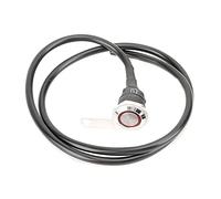 Interruptor de motocicleta con botón de reinicio y luz indicadora, interruptor de manillar de acero inoxidable, interruptor de 3 líneas a prueba de agua de 12 V para faro