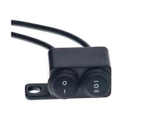 Interruptor De Motocicleta Conector Interruptores Motocicleta Botón Encendido/apagado Manillar Interruptor Doble Impermeable Para(Left OF-OFO)