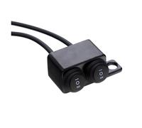 Interruptor De Motocicleta Conector Interruptores Motocicleta Botón Encendido/apagado Manillar Interruptor Doble Impermeable Para(Right OFO-OFO)