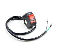 Interruptor De Motocicleta Interruptor Apagado Llama Universal Manillar Motocicleta Botón Encendido Para Moto ATV Bicicleta CC 12 V/10 A Color Negro