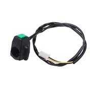 Interruptor De Motocicleta Interruptor Arranque Parada 22 Mm Motocicleta ATV Todoterreno Doble Deporte Cuatriciclo Resistente Con Bocina Apagado Botón Control(Start Green)