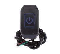 Interruptor De Motocicleta Interruptor De Botón 12 V Para Manillar Motocicleta Universal Para Control Presión Estrella Eléctrica Resistente Al Agua(Blue)